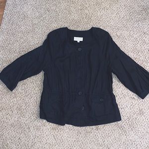 Jones New York Sport 3/4 jacket. Black. Size Large.